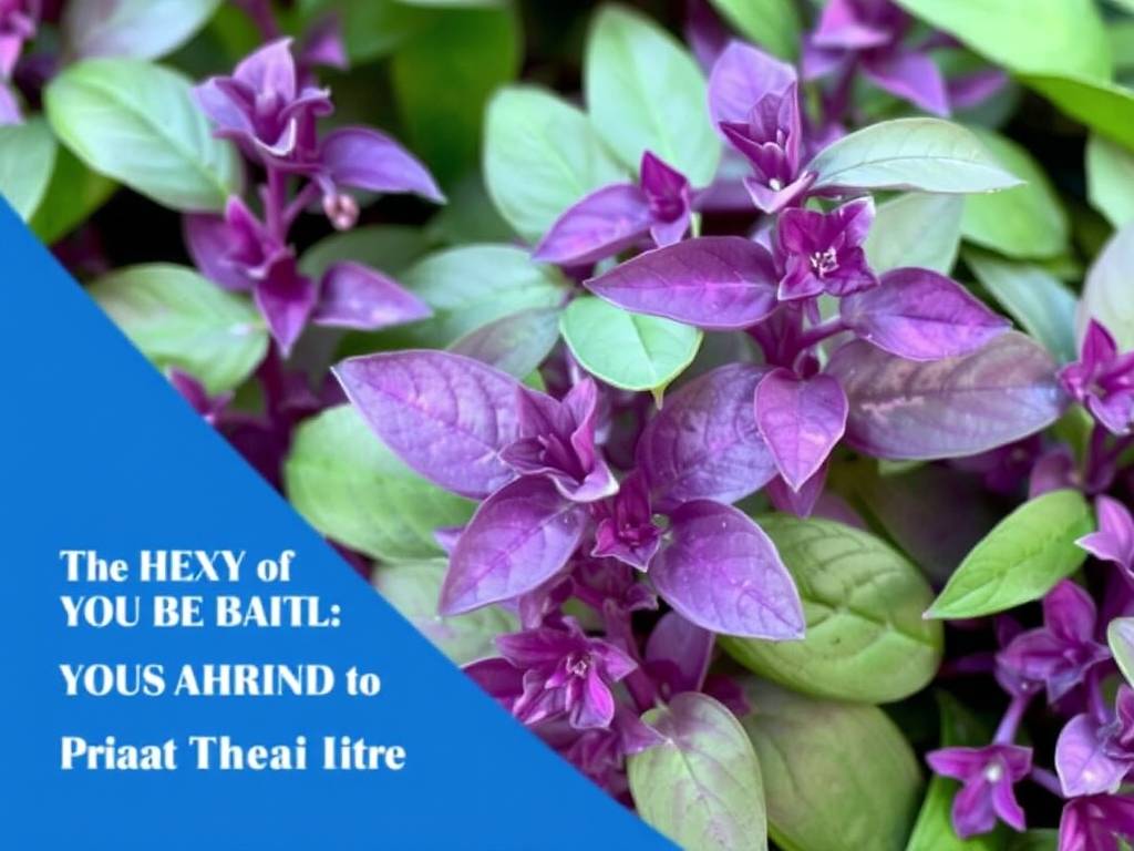 How to Care for Thai Basil: 5 Key Tips for Anise-flavored and Purple Stems